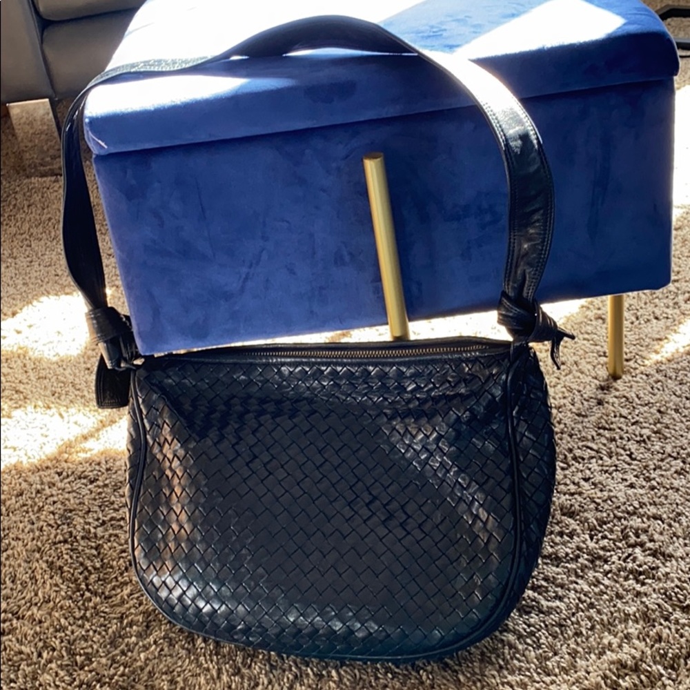 Bottega Veneta dark blue bag